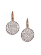 Pomellato Sabbia Diamond & 18k Rose Gold Drop Earrings