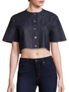 Solace London Cropped Snap-front Shirt