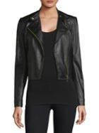 Michael Michael Kors Cropped Leather Jacket