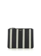 Givenchy Striped Leather Pouch