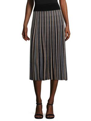Agnona Wool Plisse Skirt