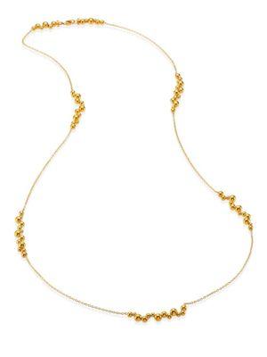 Marina B Mini Atomo Long 18k Gold Necklace