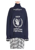 Balenciaga Virgin Wool Oversized Wpf Turtleneck