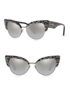 Dolce & Gabbana 53mm Cat Eye Leopard Sunglasses