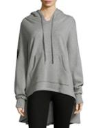 Opening Ceremony Cotton Flocked Poncho Hoodie