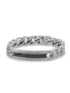 David Yurman Maritime Diamond & Sterling Silver Curb Link Bracelet