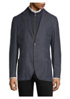 Corneliani Wool-blend Herringbone Jacket