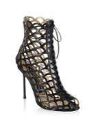 Sergio Rossi Mermaid Lace Up Booties