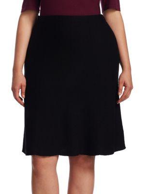 Stizzoli, Plus Size Classic A-line Wool Skirt
