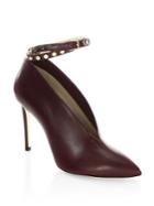Jimmy Choo Larc 100 Studded Ankle-strap Leather Booties