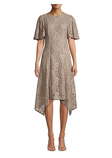 Donna Karan New York Lace Handkerchief Dress