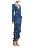 Etro Silk Floral-print Ruffle Dress