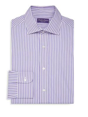 Ralph Lauren Purple Label Aston Striped Strandard Fit Dress Shirt
