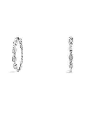David Yurman Confetti Hoop Earrings With Diamonds