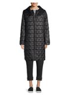 Eileen Fisher Quilted Hooded Coat