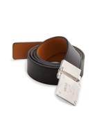 Mcm Adjustable Buckle Leather Belt