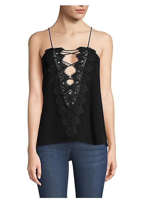Cami Nyc Charlie Lace Cold Shoulder Top