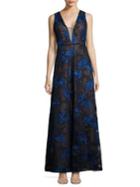 Bcbgmaxazria Embroidered Lace Gown
