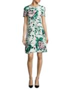 Burberry Sam Floral-print Silk A-line Dress