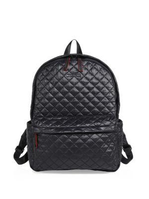 Mz Wallace Oxford Small Quilted Nylon Backpack