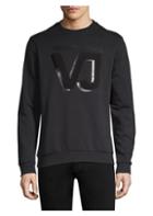 Versace Jeans Textured Logo Cotton Sweatshirt