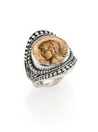 Konstantino Kerma Bronze & Sterling Silver Coin Ring