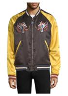 Diesel Satin Dragon Embroidery Bomber Jacket