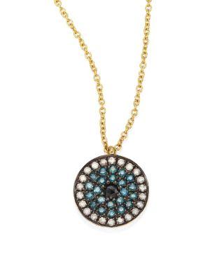 Annoushka Love Diamonds & 18k Yellow Gold Evil Eye Pendant Necklace