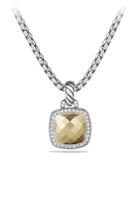 David Yurman Albion Pendant With Faceted Dome And Diamonds
