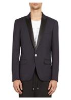 Balmain Satin Button-front Jacket
