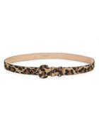 Michael Kors Collection Leopard Calf Hair Belt