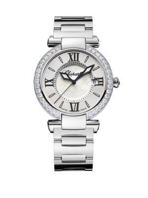 Chopard Imperiale Diamond, Mother-of-pearl & Stainless Steel Bracelet Watch
