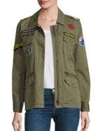 Velvet Andreea Patch Cotton Army Jacket