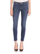 Mother The Looker Ankle-fray Skinny Jeans