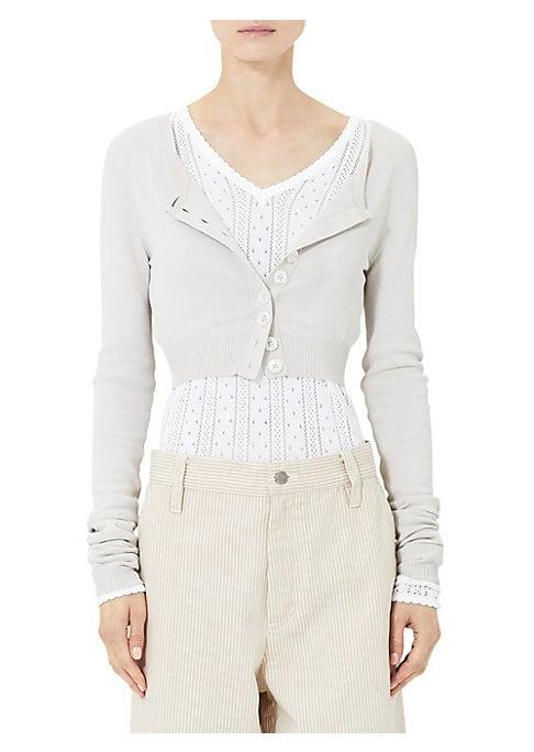 Marc Jacobs Redux Grunge Solid Cropped Cardigan