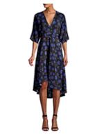 Diane Von Furstenberg Eloise Silk Wrap Midi Dress