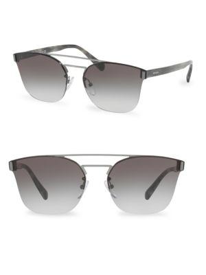 Prada 63mm Gradient Square Sunglasses