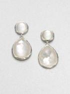 Ippolita Wonderland Mother-of-pearl, Clear Quartz & Sterling Silver Snowman Doublet Drop Earrings