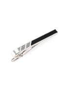 Dunhill Helix Silver & Onyx Tie Bar