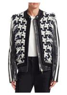 Alexander Wang Oversized Tweed & Leather Hybrid Jacket