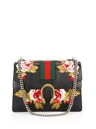 Gucci Dionysus Rose-embroidered Leather Shoulder Bag