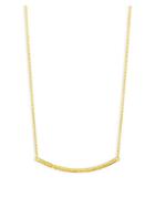 Gurhan Curved Bar 18k Yellow Gold & 22k Yellow Gold Necklace