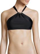 Vix By Paula Hermanny Solid Thai Halter Bikini Top