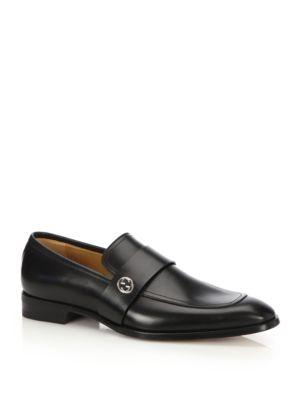 Gucci Broadwick Leather Loafers
