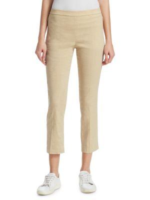 Theory Pleated Linen Pants