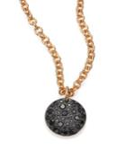 Pomellato Sabbia Black Diamond & 18k Rose Gold Pendant