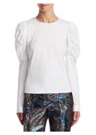 Peter Pilotto Gathered Puffed-sleeve Blouse
