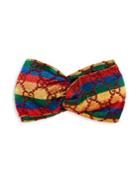 Gucci Rainbow Stripe Logo Wrap Headband
