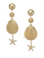 Ettika Shell & Starfish Earrings