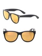 Saint Laurent 54mm Mirrored Round Sunglasses